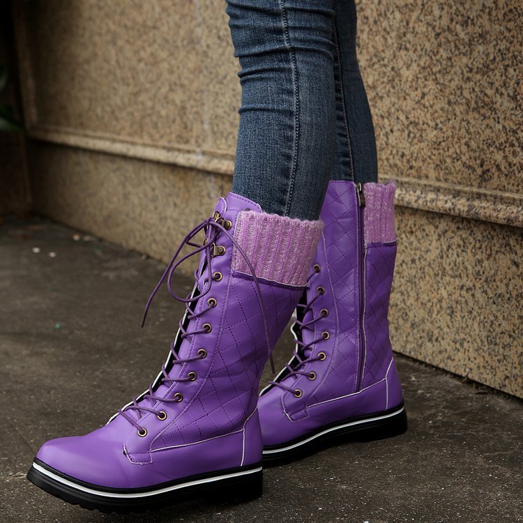 Solid Color Boots