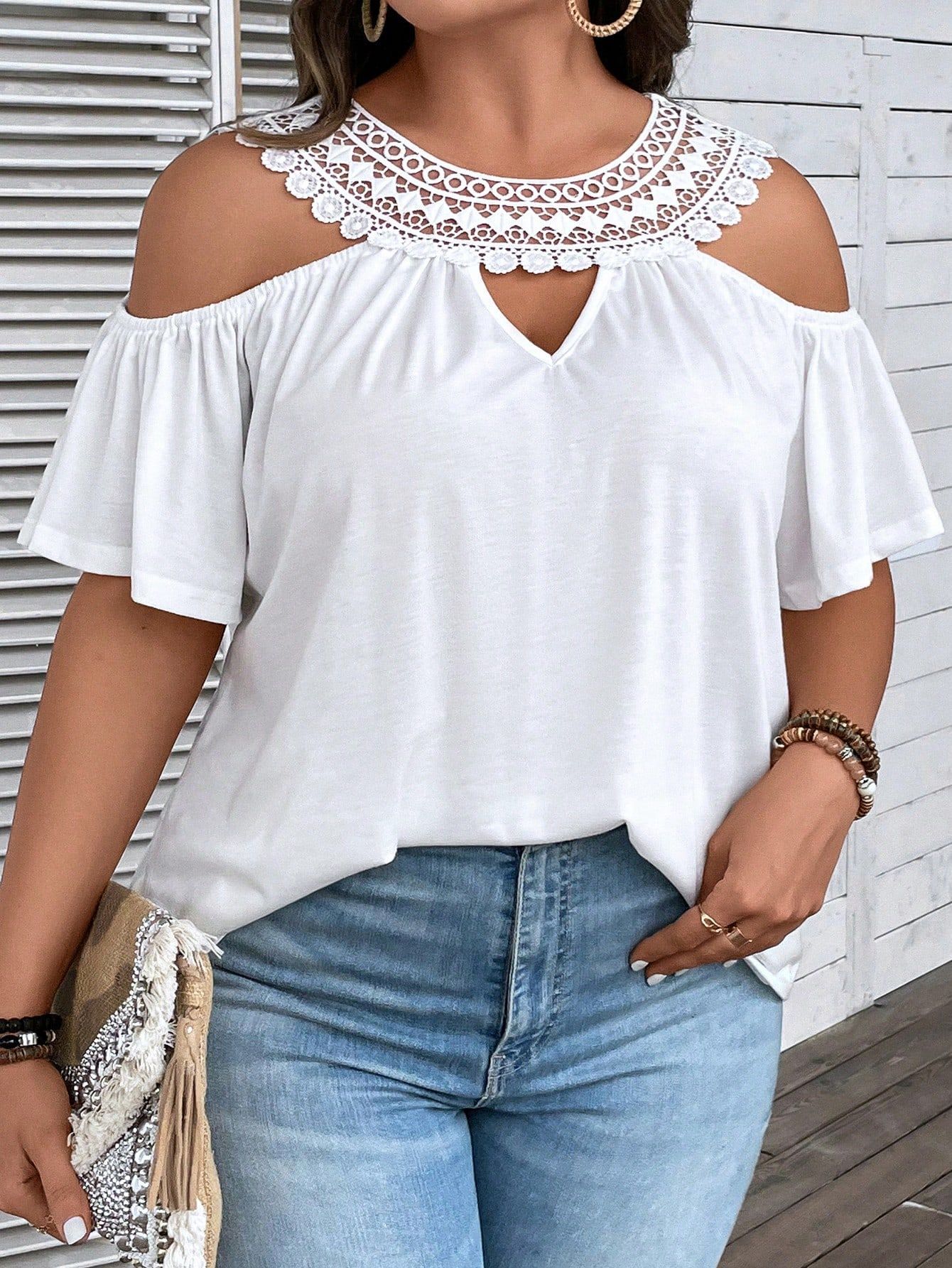 Off-Shoulder Short-Sleeve