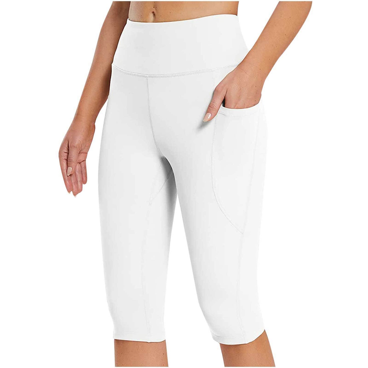Side Pocket Solid Color Leggings
