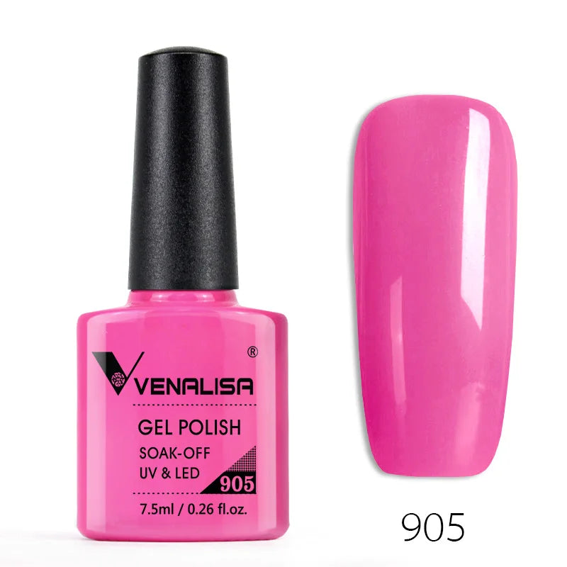 Nail Gel Polish Semi Permanent Gellack Nail Art Salon 120 Color Glitter 7.5ml