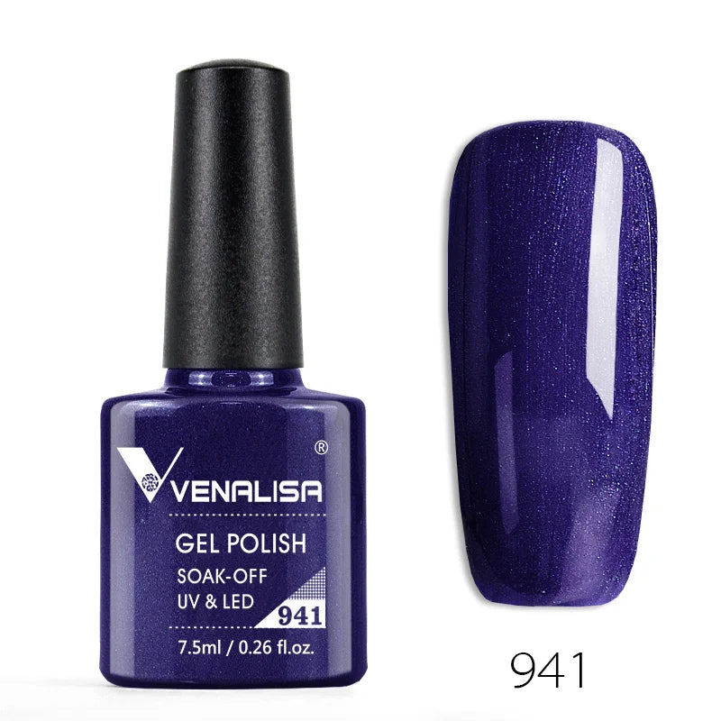Nail Gel Polish Semi Permanent Gellack Nail Art Salon 120 Color Glitter 7.5ml