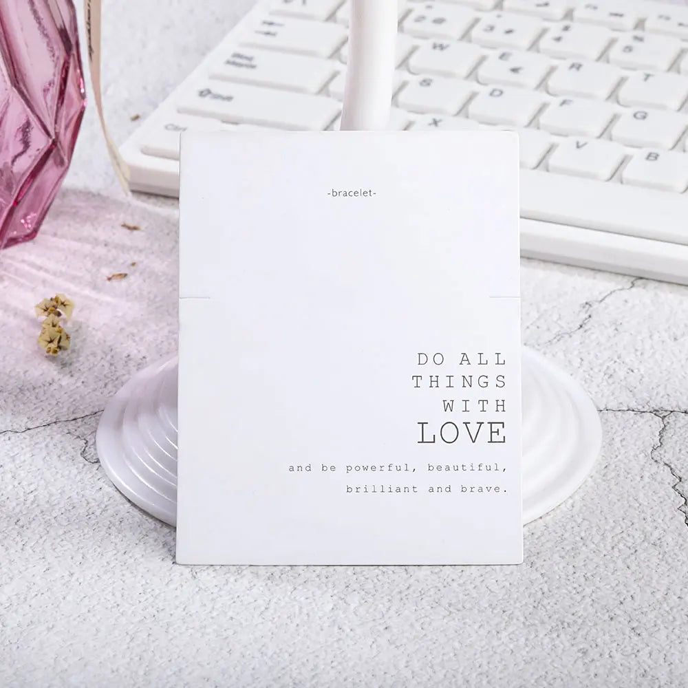 100Pcs/Lot Bracelets Necklaces Display Cards for Jewelry Boxed and Packaging Cardboard Hang Tag Card Friendship Cards 7x9cm