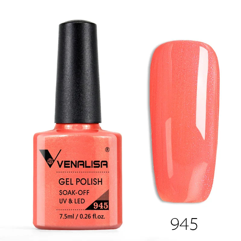 Nail Gel Polish Semi Permanent Gellack Nail Art Salon 120 Color Glitter 7.5ml