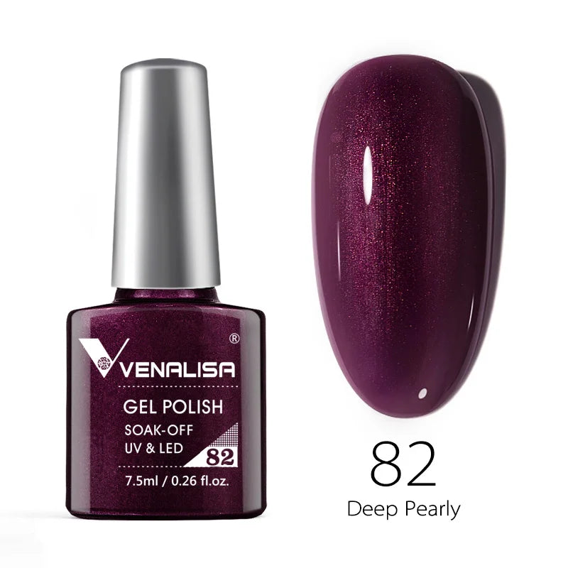 Nail Gel Polish Semi Permanent Gellack Nail Art Salon 120 Color Glitter 7.5ml