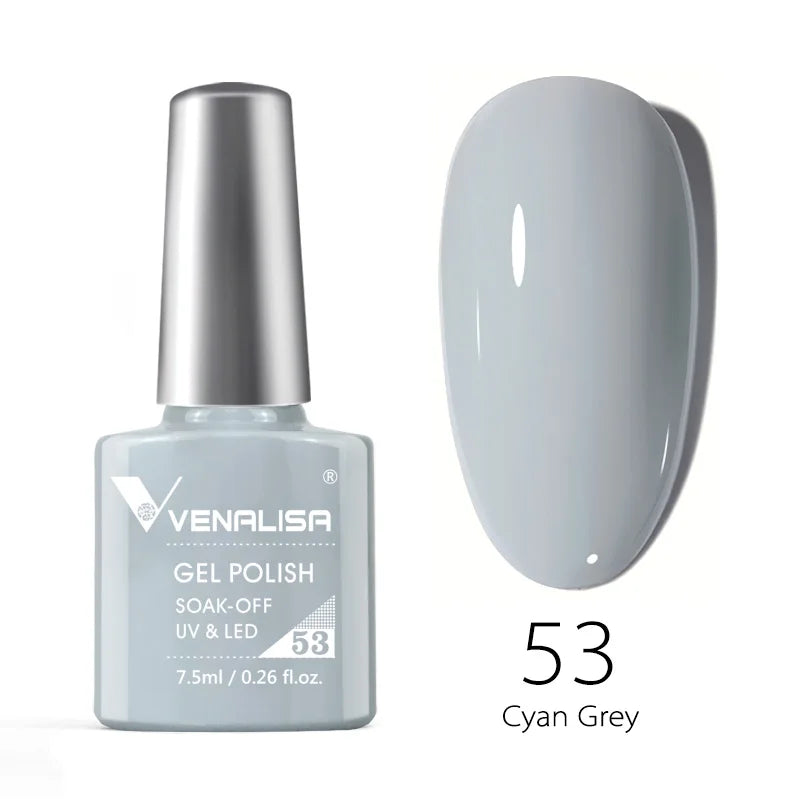Nail Gel Polish Semi Permanent Gellack Nail Art Salon 120 Color Glitter 7.5ml