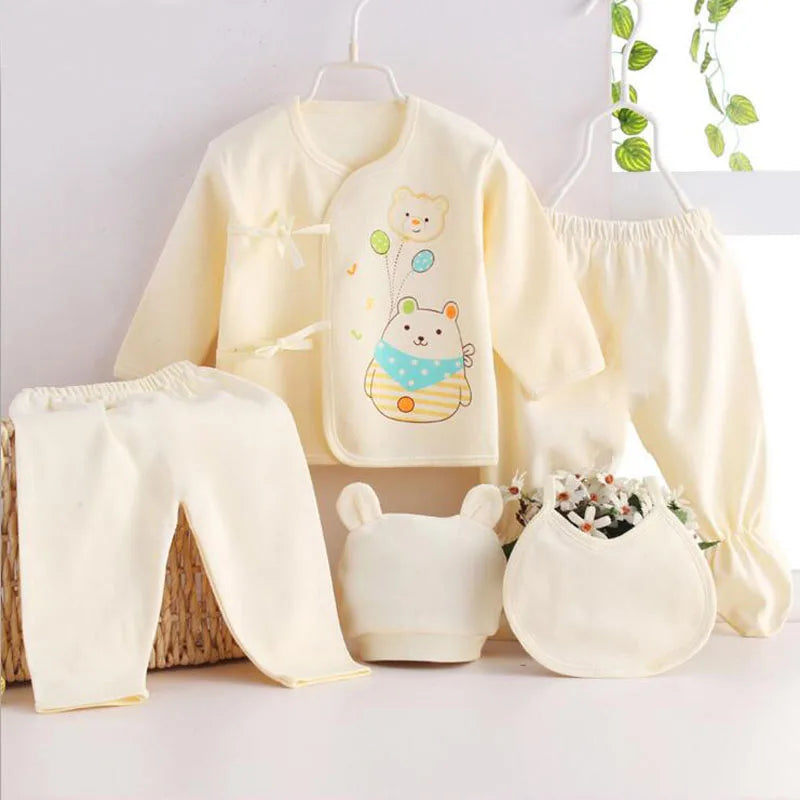 Newborn Baby Clothes Set ( 5pcs/set) Infant Girl Boy