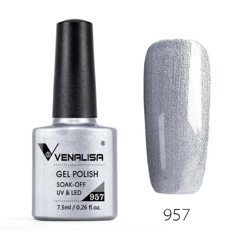 Nail Gel Polish Semi Permanent Gellack Nail Art Salon 120 Color Glitter 7.5ml