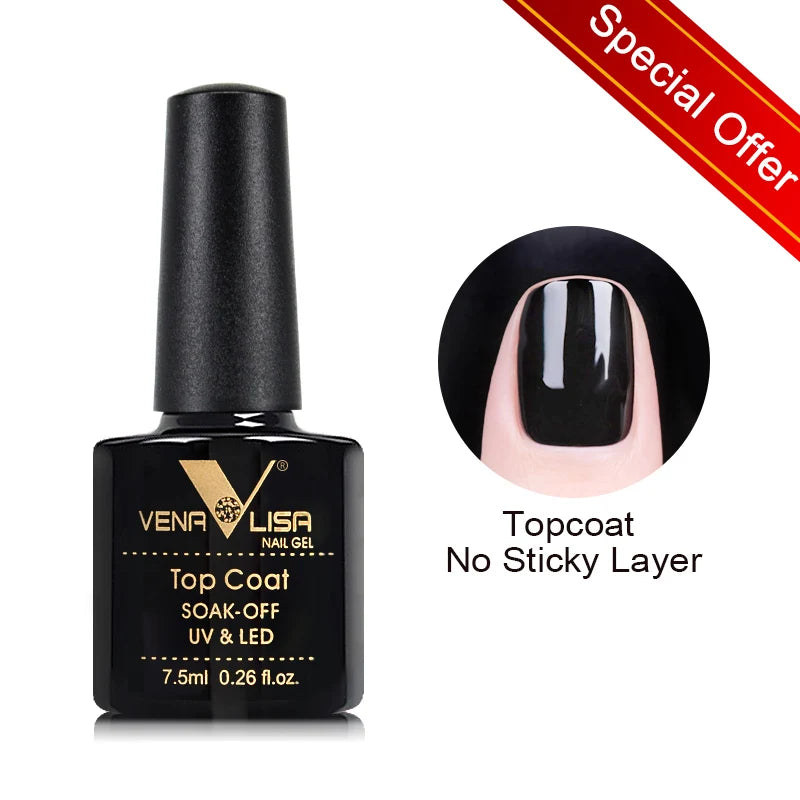 Nail Gel Polish Semi Permanent Gellack Nail Art Salon 120 Color Glitter 7.5ml