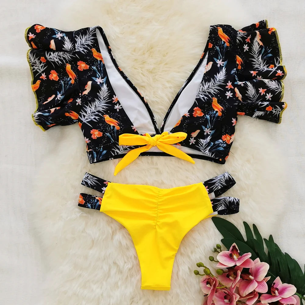 Tropical Style Bikini Set