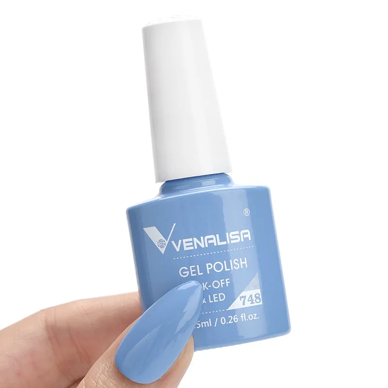 Nail Gel Polish Semi Permanent Gellack Nail Art Salon 120 Color Glitter 7.5ml