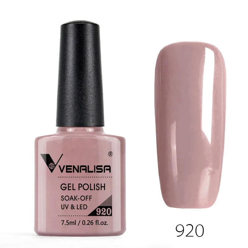 Nail Gel Polish Semi Permanent Gellack Nail Art Salon 120 Color Glitter 7.5ml