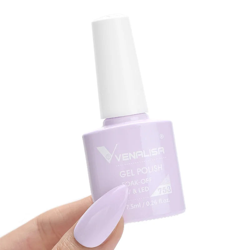 Nail Gel Polish Semi Permanent Gellack Nail Art Salon 120 Color Glitter 7.5ml