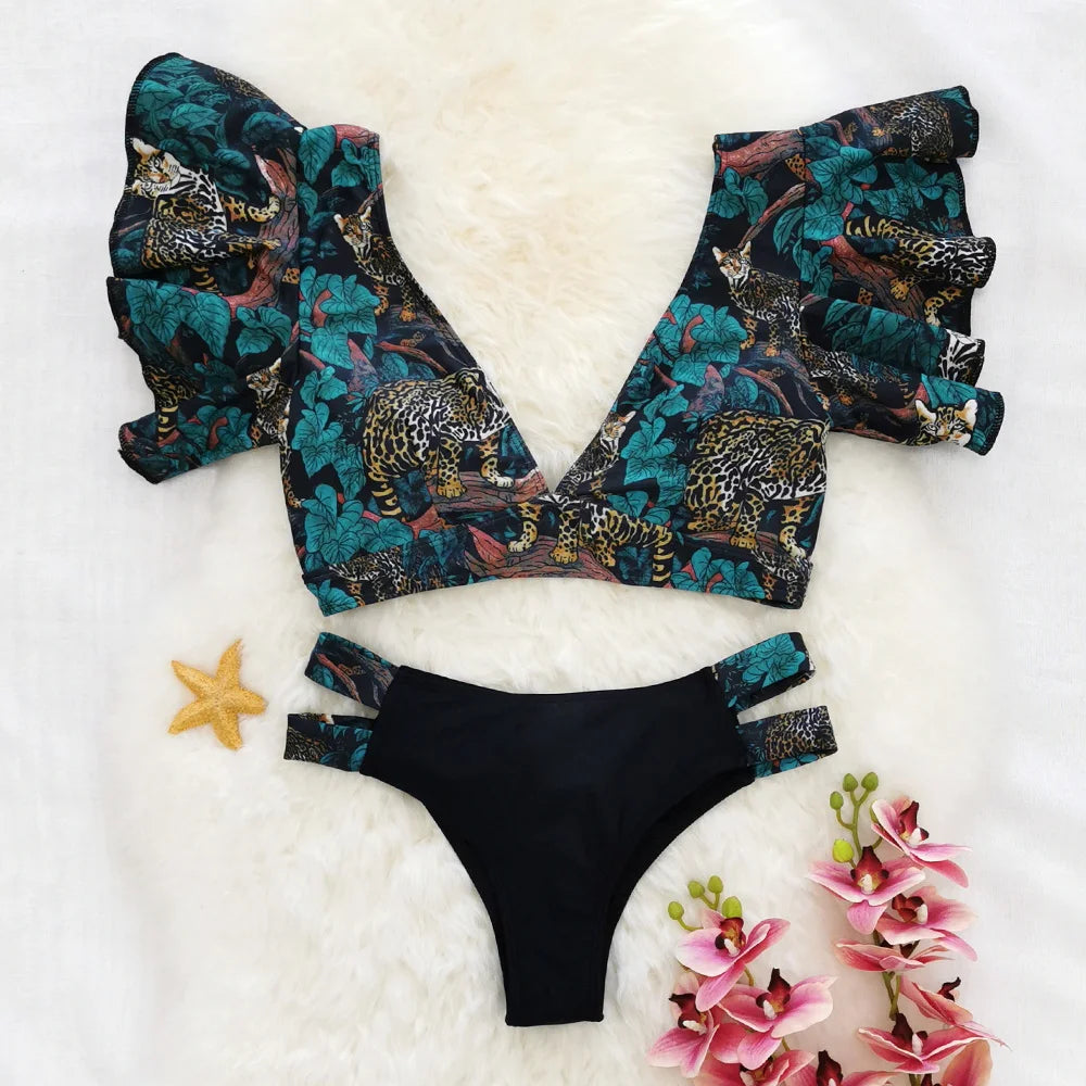 Tropical Style Bikini Set
