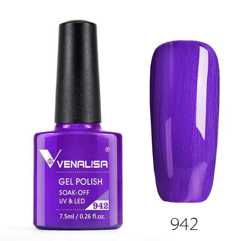 Nail Gel Polish Semi Permanent Gellack Nail Art Salon 120 Color Glitter 7.5ml