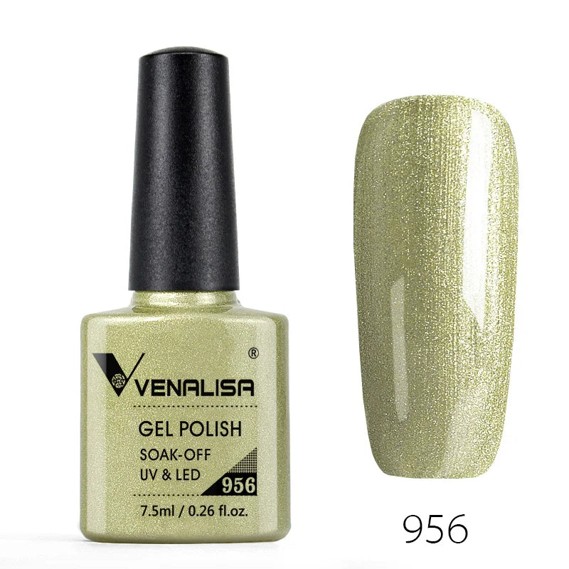 Nail Gel Polish Semi Permanent Gellack Nail Art Salon 120 Color Glitter 7.5ml