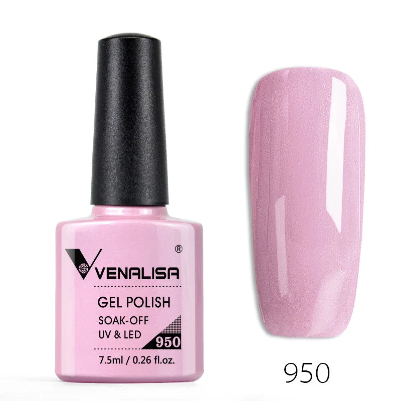 Nail Gel Polish Semi Permanent Gellack Nail Art Salon 120 Color Glitter 7.5ml