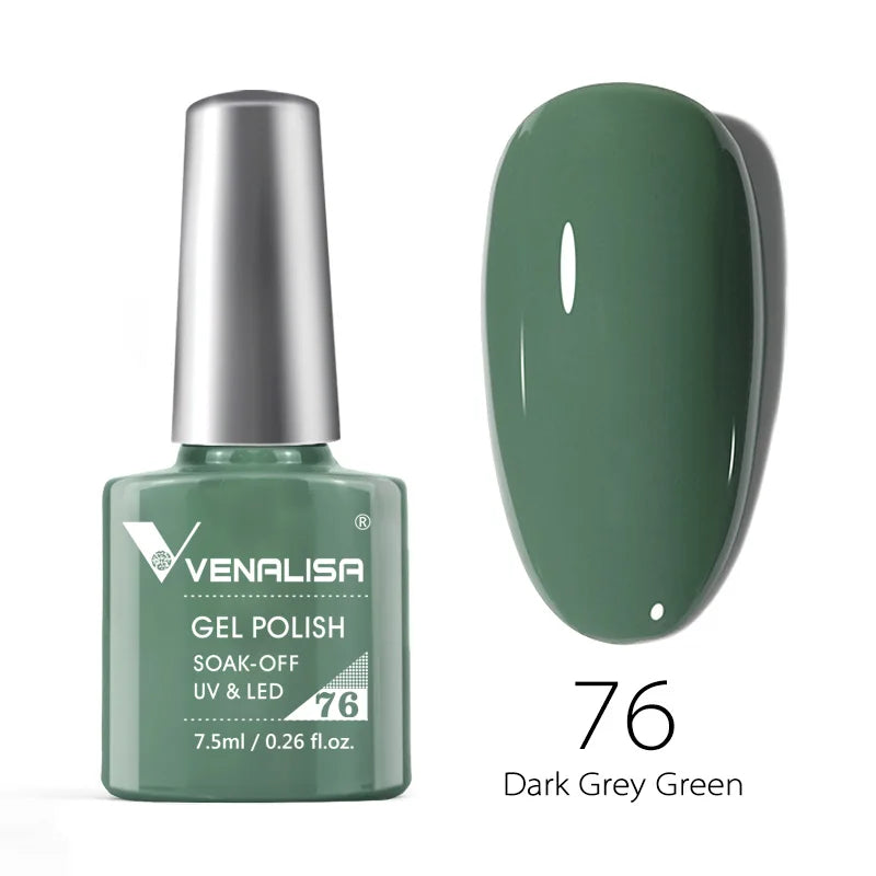 Nail Gel Polish Semi Permanent Gellack Nail Art Salon 120 Color Glitter 7.5ml