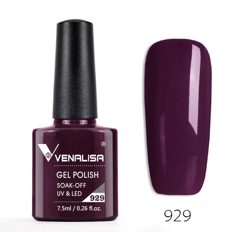 Nail Gel Polish Semi Permanent Gellack Nail Art Salon 120 Color Glitter 7.5ml