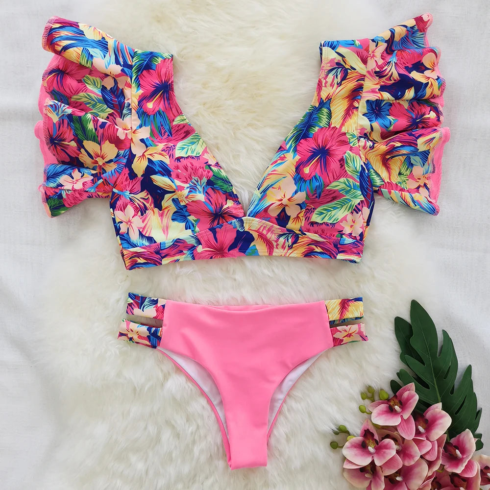 Tropical Style Bikini Set