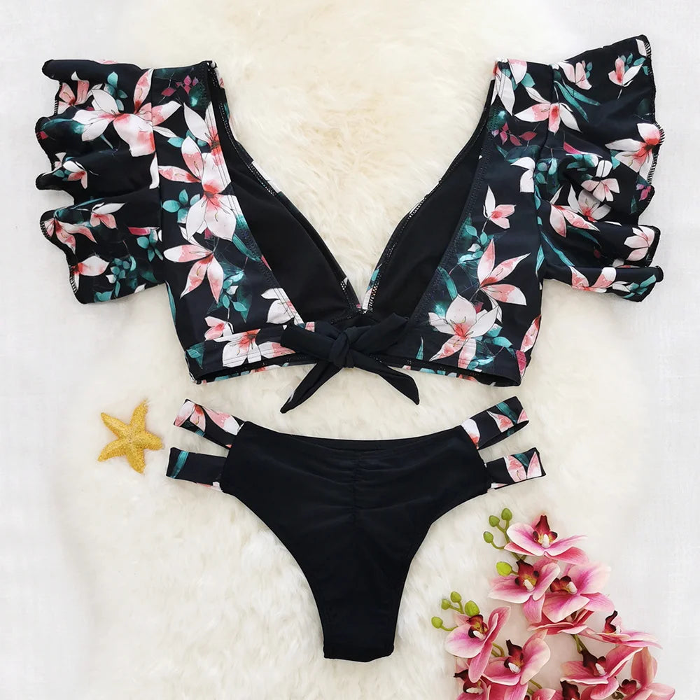 Tropical Style Bikini Set