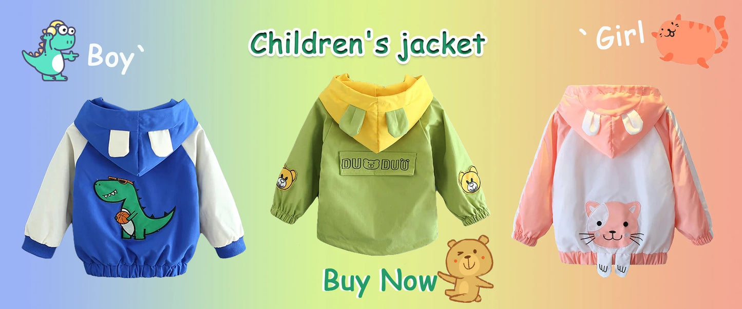 Kids Warm Down Jacket Winter New Thicken Cotton Clothes Girls Boys Snow Wear Coats Chidlren Hooded Parkas 1-6 Years