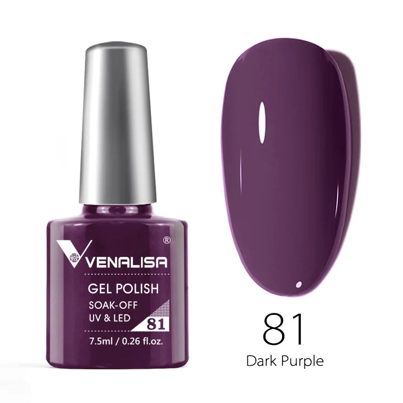 Nail Gel Polish Semi Permanent Gellack Nail Art Salon 120 Color Glitter 7.5ml