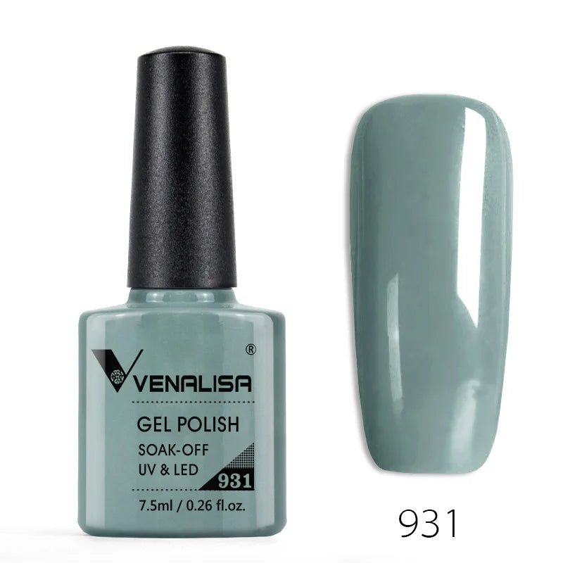 Nail Gel Polish Semi Permanent Gellack Nail Art Salon 120 Color Glitter 7.5ml