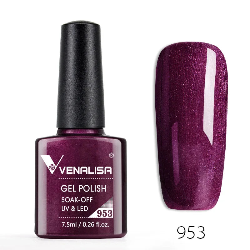 Nail Gel Polish Semi Permanent Gellack Nail Art Salon 120 Color Glitter 7.5ml