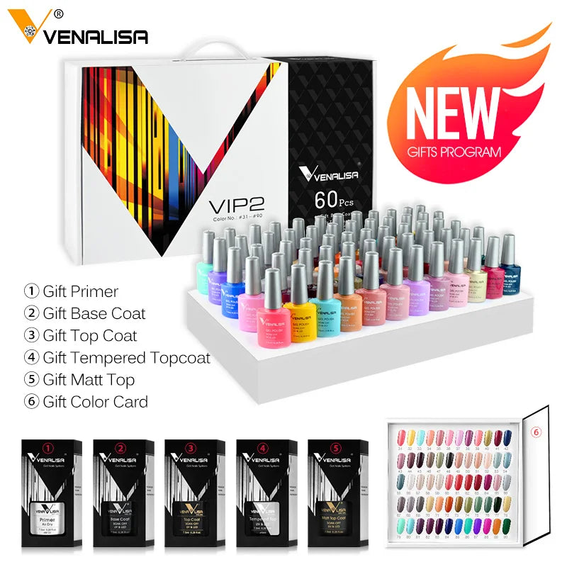 Nail Gel Polish Semi Permanent Gellack Nail Art Salon 120 Color Glitter 7.5ml