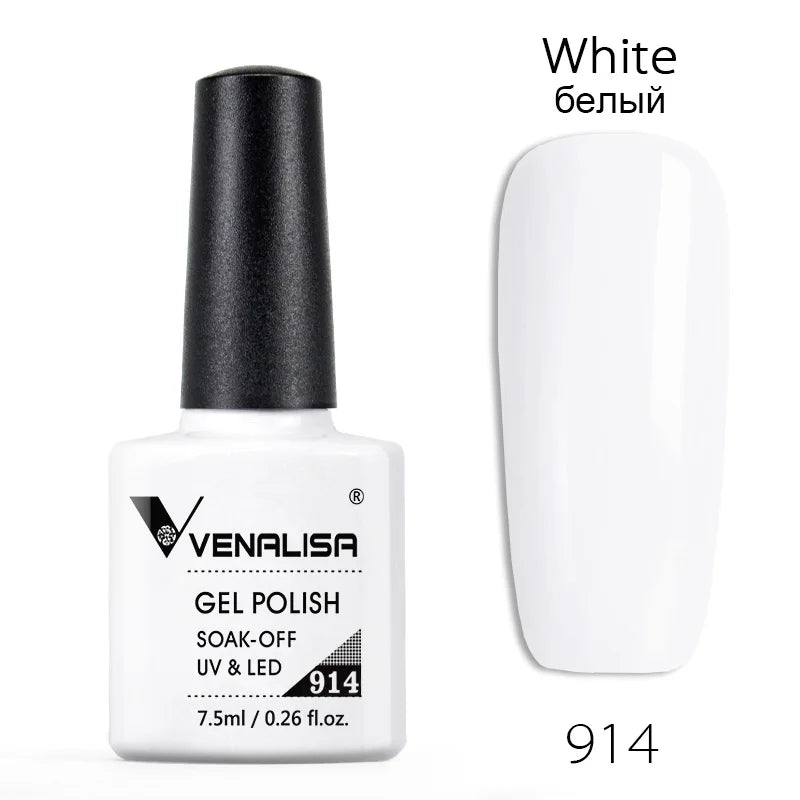 Nail Gel Polish Semi Permanent Gellack Nail Art Salon 120 Color Glitter 7.5ml
