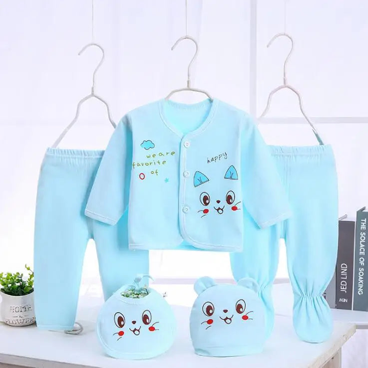 Newborn Baby Clothes Set ( 5pcs/set) Infant Girl Boy