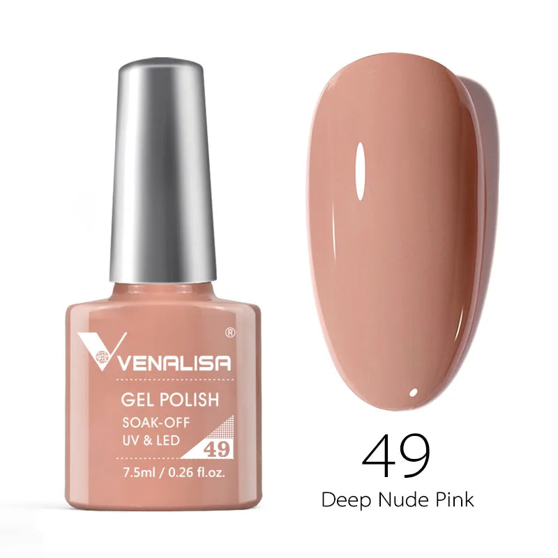 Nail Gel Polish Semi Permanent Gellack Nail Art Salon 120 Color Glitter 7.5ml