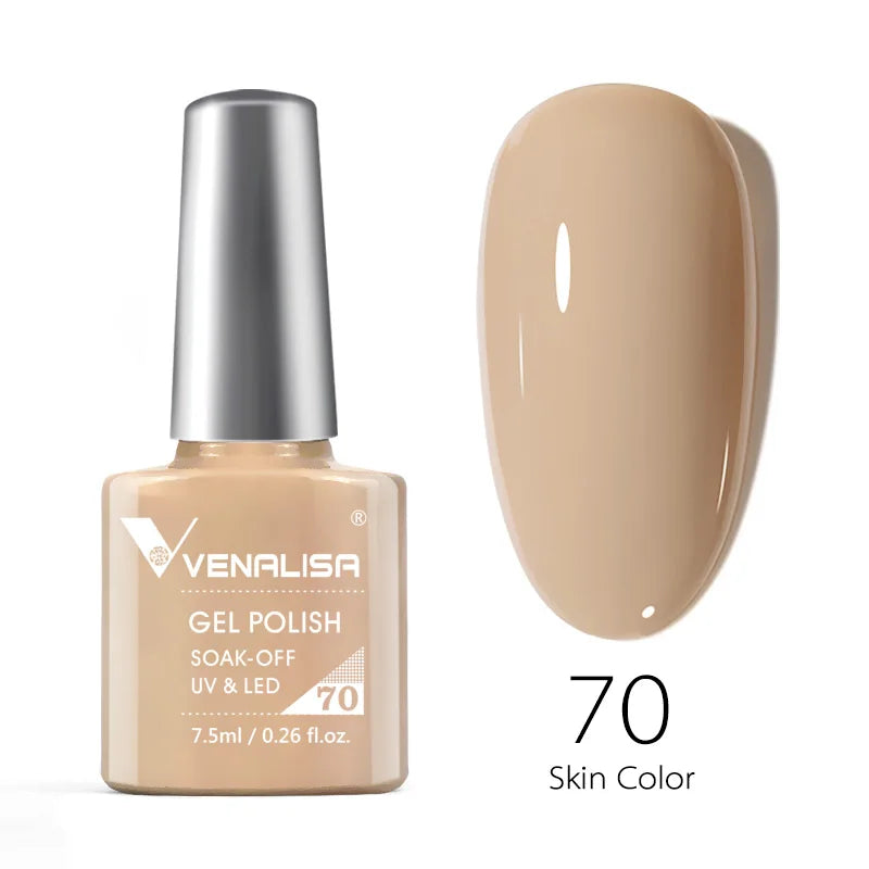 Nail Gel Polish Semi Permanent Gellack Nail Art Salon 120 Color Glitter 7.5ml
