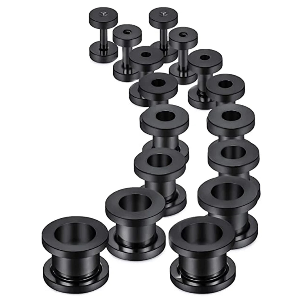 Screw Fit Ear Gauges Surgical Steel Tunnel Expander