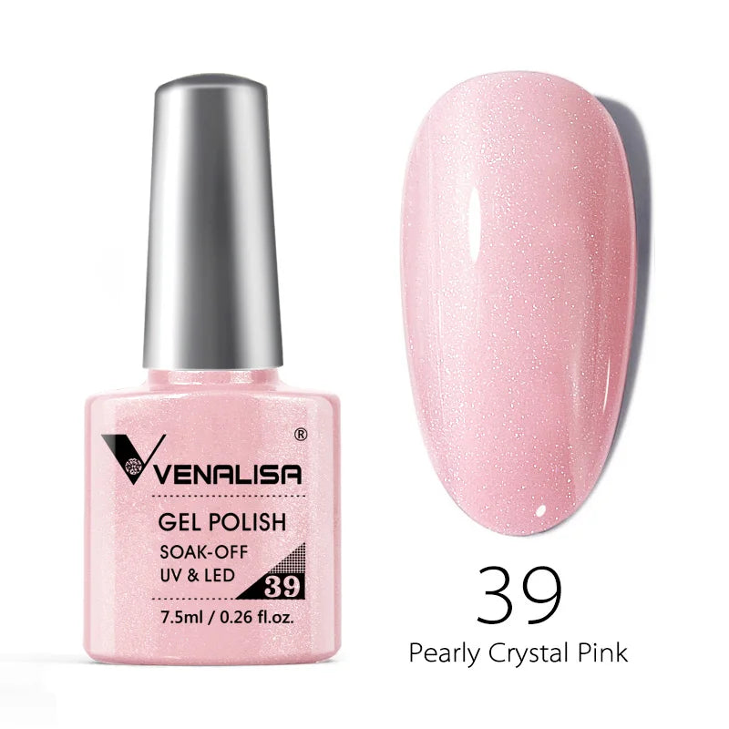 Nail Gel Polish Semi Permanent Gellack Nail Art Salon 120 Color Glitter 7.5ml