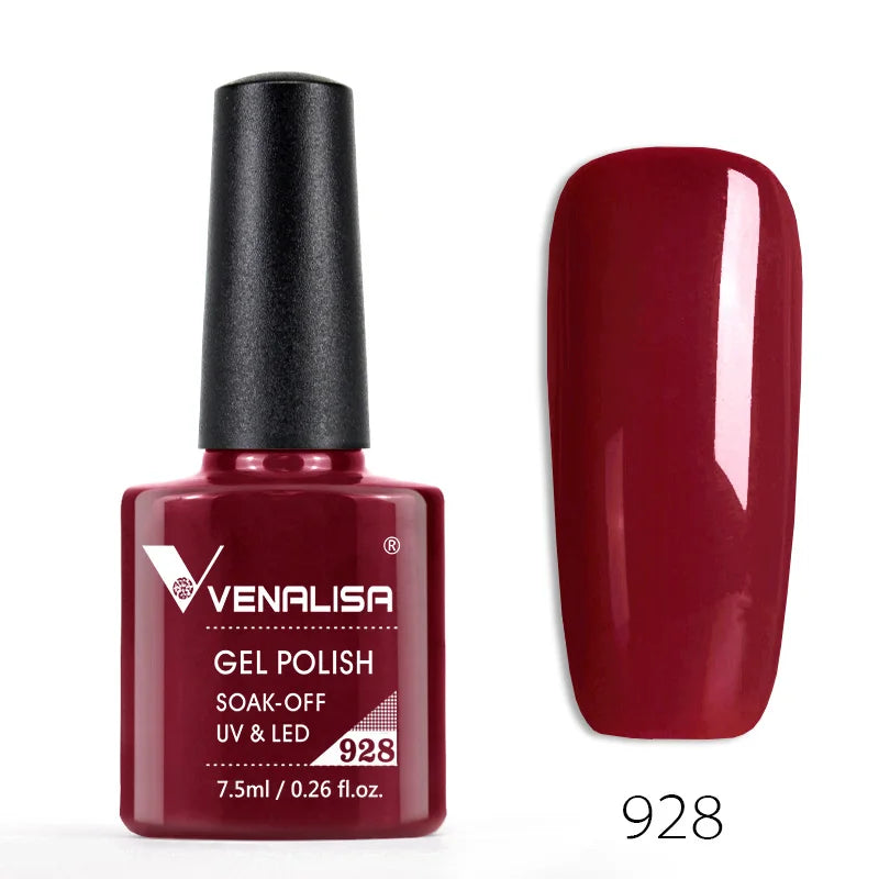 Nail Gel Polish Semi Permanent Gellack Nail Art Salon 120 Color Glitter 7.5ml