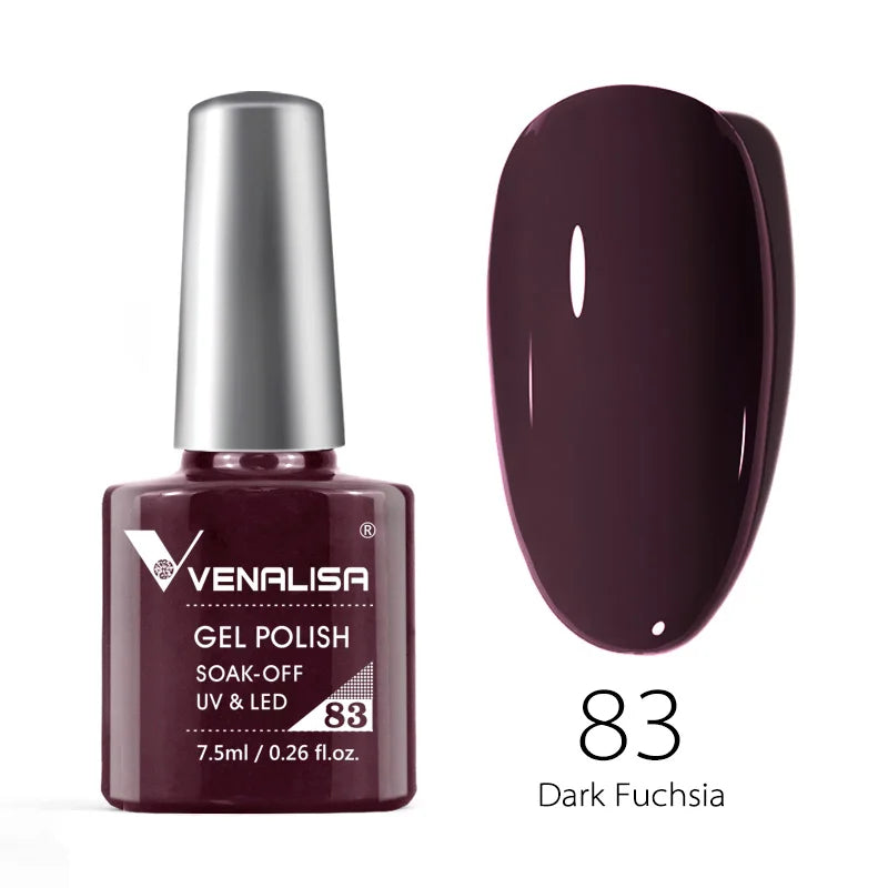 Nail Gel Polish Semi Permanent Gellack Nail Art Salon 120 Color Glitter 7.5ml