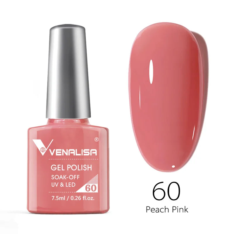 Nail Gel Polish Semi Permanent Gellack Nail Art Salon 120 Color Glitter 7.5ml