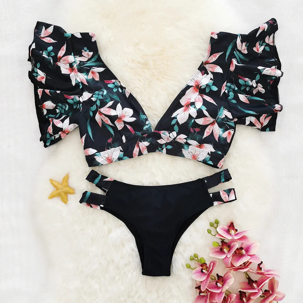 Tropical Style Bikini Set