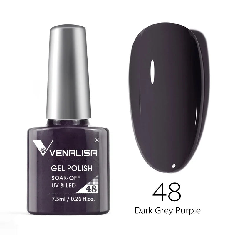 Nail Gel Polish Semi Permanent Gellack Nail Art Salon 120 Color Glitter 7.5ml
