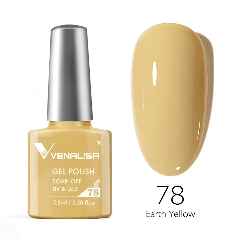 Nail Gel Polish Semi Permanent Gellack Nail Art Salon 120 Color Glitter 7.5ml