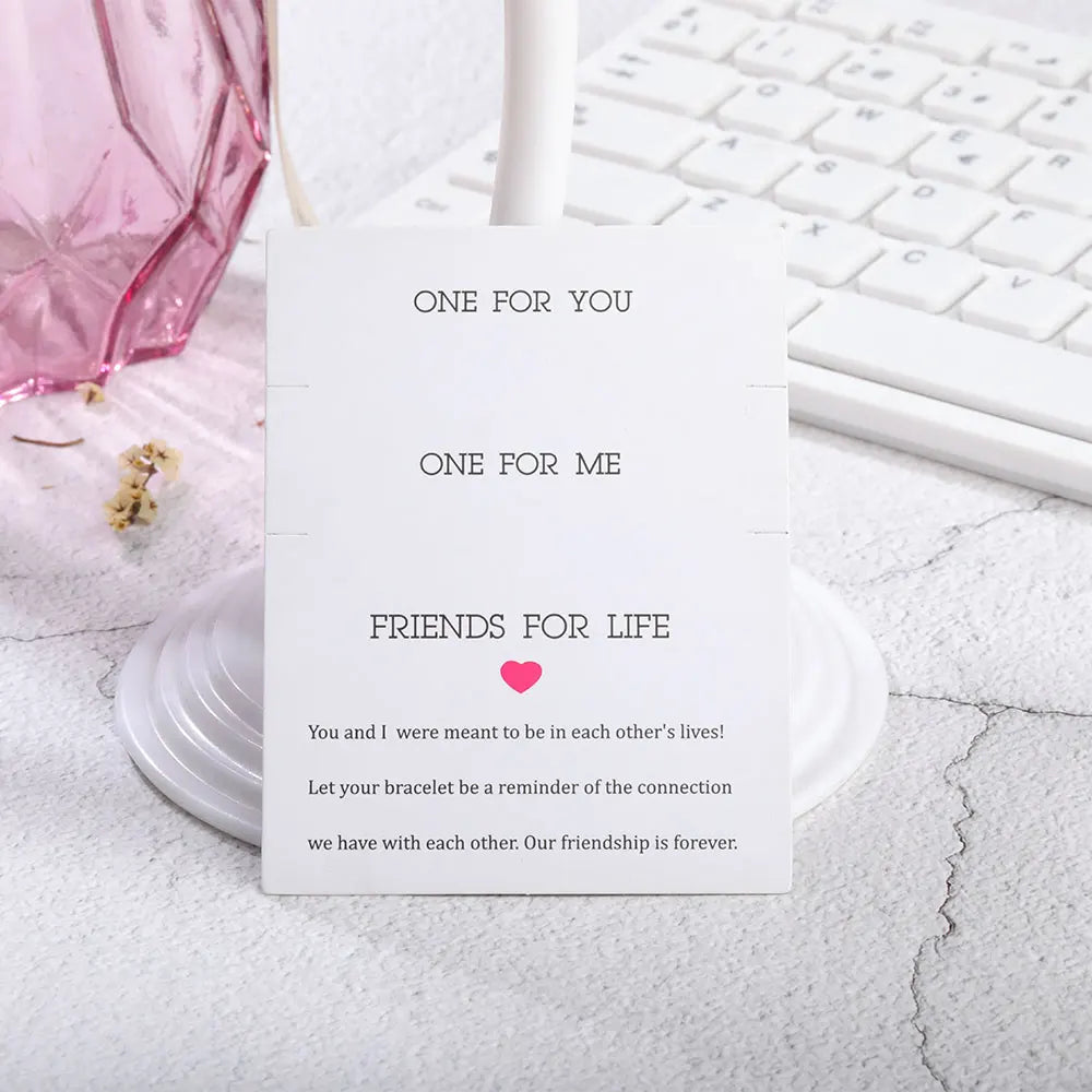 100Pcs/Lot Bracelets Necklaces Display Cards for Jewelry Boxed and Packaging Cardboard Hang Tag Card Friendship Cards 7x9cm