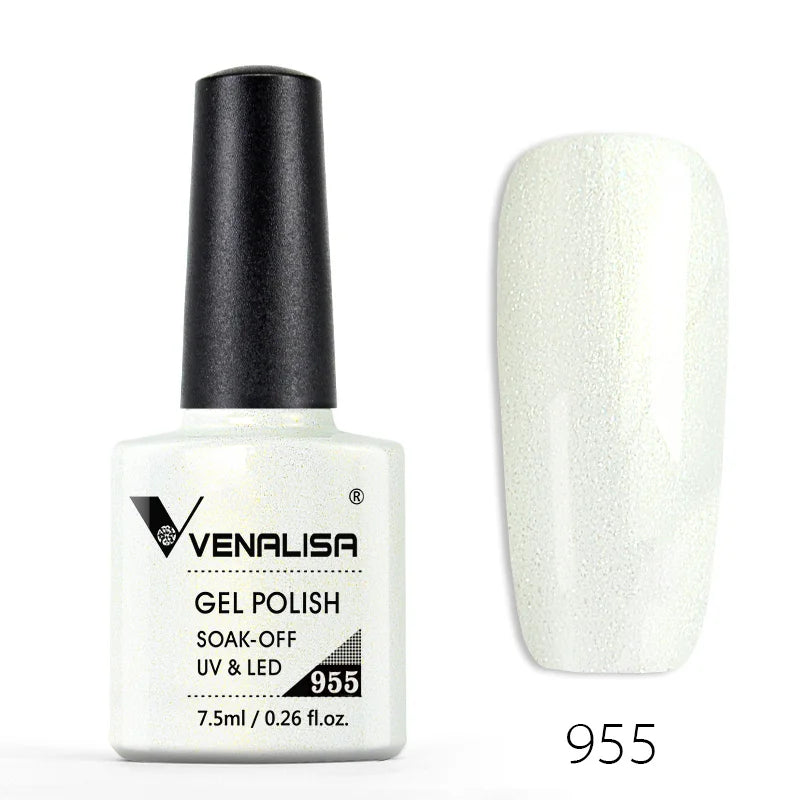 Nail Gel Polish Semi Permanent Gellack Nail Art Salon 120 Color Glitter 7.5ml