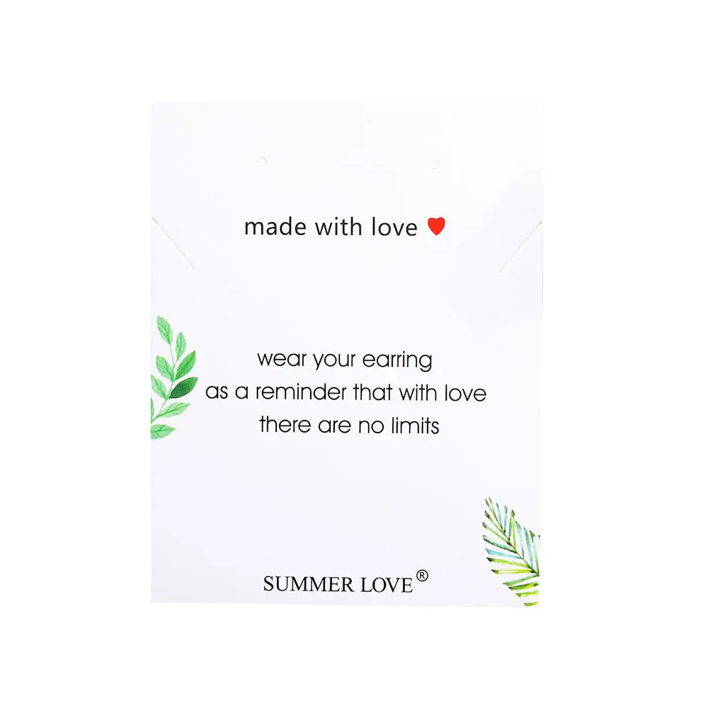 100Pcs/Lot Bracelets Necklaces Display Cards for Jewelry Boxed and Packaging Cardboard Hang Tag Card Friendship Cards 7x9cm