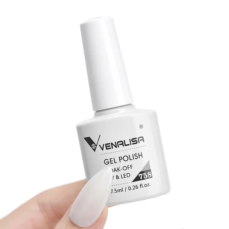 Nail Gel Polish Semi Permanent Gellack Nail Art Salon 120 Color Glitter 7.5ml