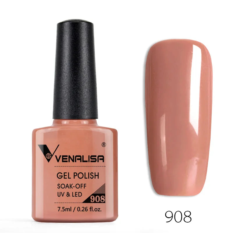 Nail Gel Polish Semi Permanent Gellack Nail Art Salon 120 Color Glitter 7.5ml