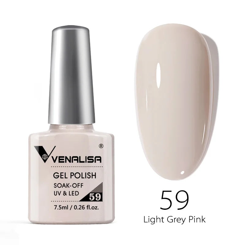 Nail Gel Polish Semi Permanent Gellack Nail Art Salon 120 Color Glitter 7.5ml
