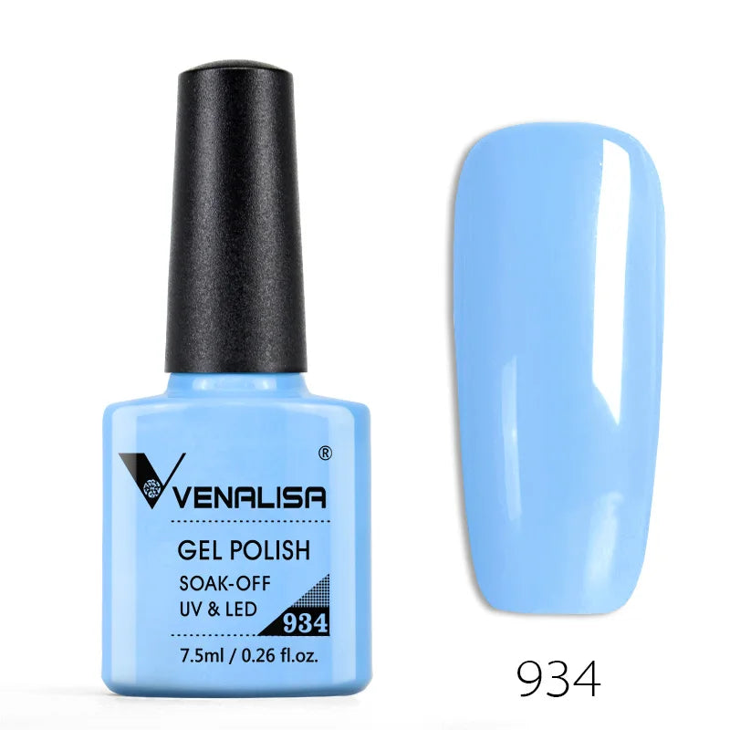 Nail Gel Polish Semi Permanent Gellack Nail Art Salon 120 Color Glitter 7.5ml