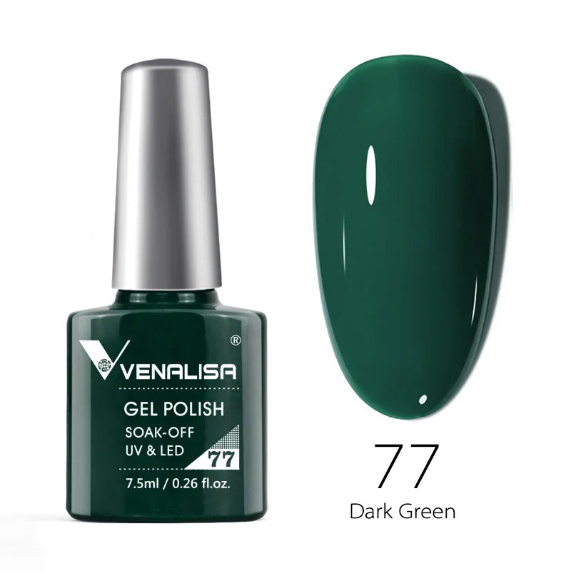 Nail Gel Polish Semi Permanent Gellack Nail Art Salon 120 Color Glitter 7.5ml