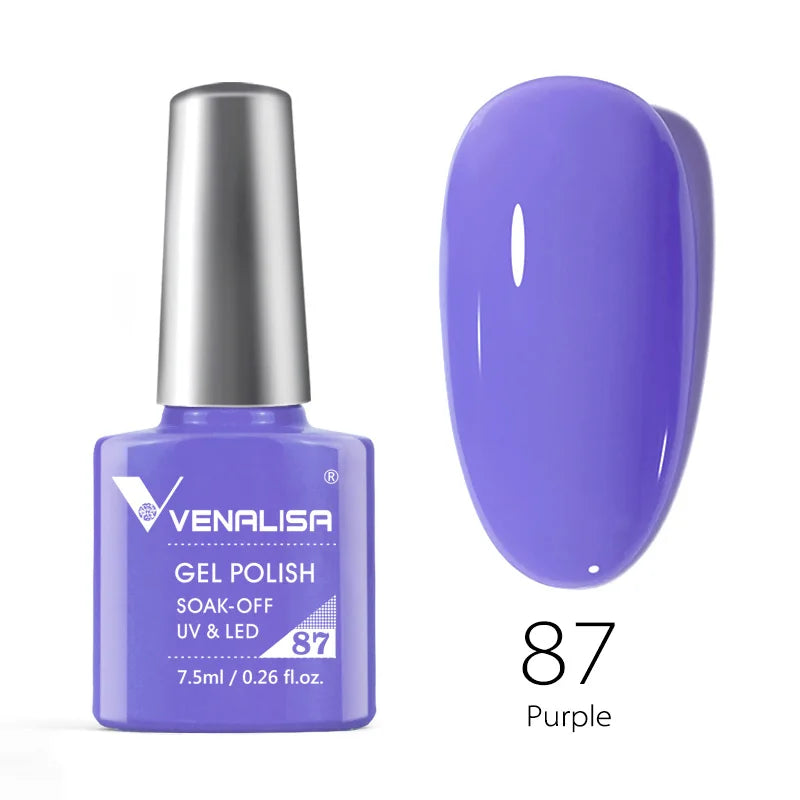 Nail Gel Polish Semi Permanent Gellack Nail Art Salon 120 Color Glitter 7.5ml